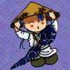 Chichiri disappearing into his hat Chichiri disappearing into his hat