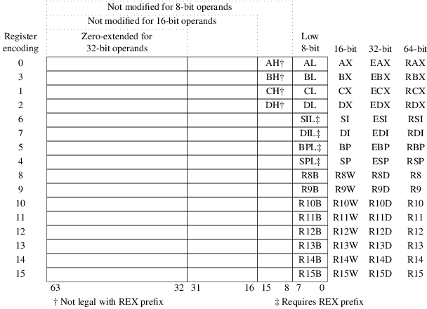 x86 General Purpose Registers